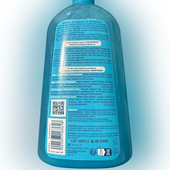 Nwt bioderma mild cleansing foaming gel - Picture 2 of 2